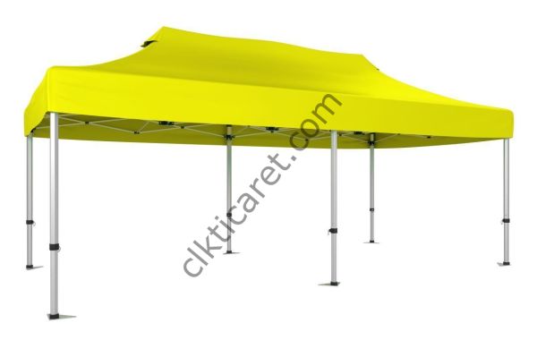 CLK 3x6 30 mm Katlanabilir Tente Gazebo Portatif Çadır Sarı
