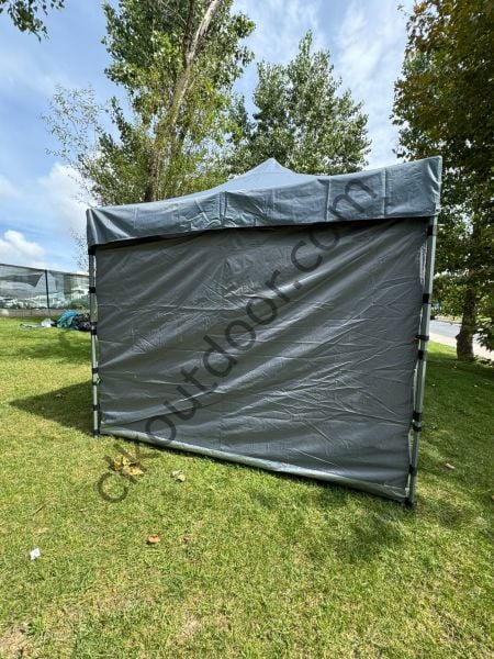 CLK 3x3 mt 40 mm Kısa Bagaj Boy 115 cm Gazebo Portatif Kamp Çadırı Antrasit Gri