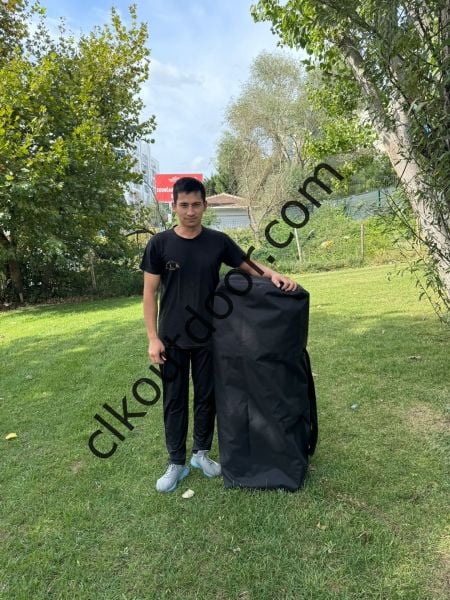 CLK 3x3 mt 40 mm Kısa Bagaj Boy 115 cm Gazebo Portatif Kamp Çadırı Antrasit Gri