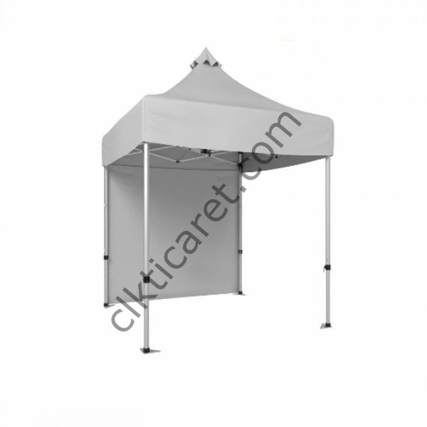 CLK 2x2 Katlanabilir Tente Gazebo Portatif Çadır Arkası Kapalı Beyaz