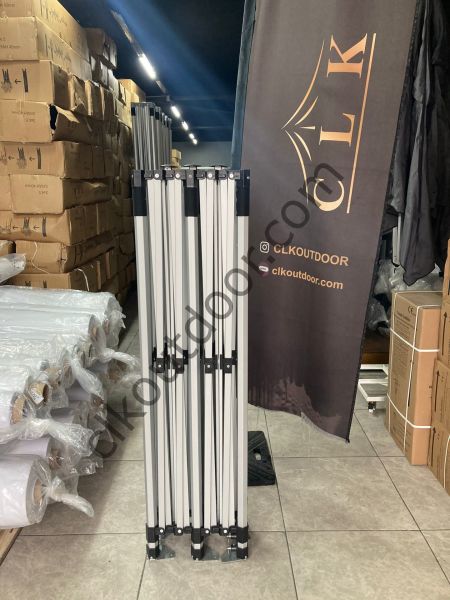CLK 3x6 mt Karavan Çadırı Kış Bahçesi 40 mm Alüminyum Profil Portatif Katlanabilir Tente