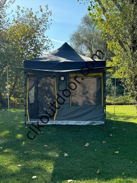 CLK 3x3  Bagaj Boy 115 cm 40mm Kısa İskelet Gazebo Kamp Çadırı Portatif Tenteli Model