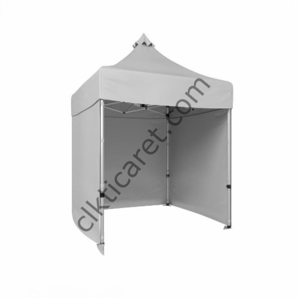 CLK 2x2 Katlanabilir Tente Gazebo Portatif Çadır 3 Yan Kapalı Beyaz
