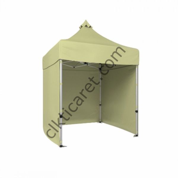 CLK 2x2 Katlanabilir Tente Gazebo Portatif Çadır 3 Yan Kapalı Krem