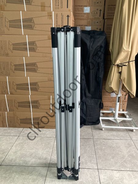 CLK 3x3 40 mm Alüminyum Profil Kış Bahçesi Karavan Çadırı Şeffaf Brandalı Gazebo Katlanır Çadır Portatif Tente