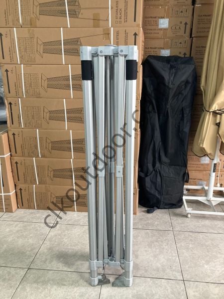 CLK 3x3 52 mm Alüminyum Profil Kış Bahçesi Karavan Çadırı Şeffaf Brandalı Gazebo Katlanır Çadır Portatif Tente