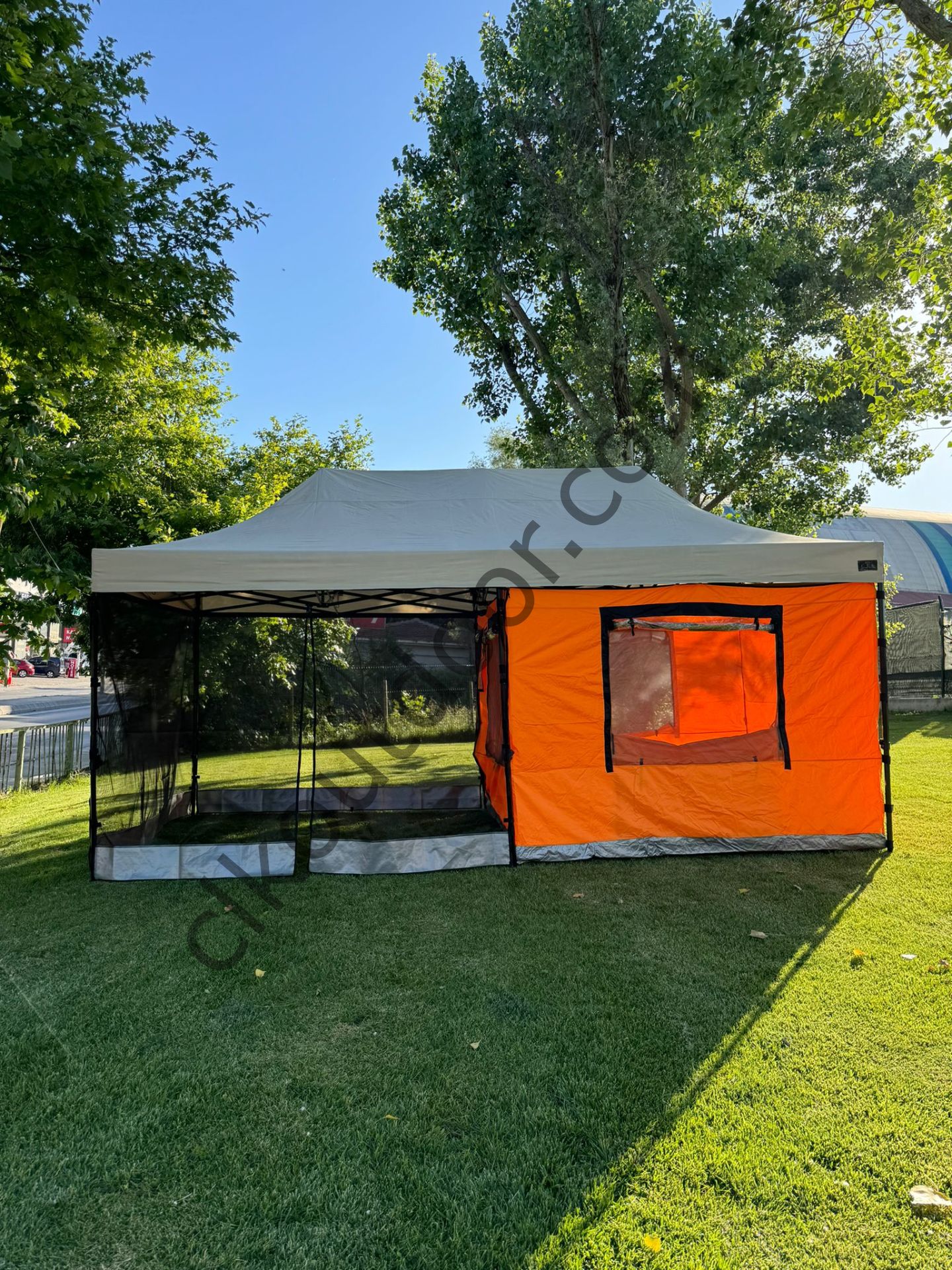 CLK 3x6 Metre 30 mm Verendalı Gazebo Portatif Kamp Çadırı Sineklikli Model