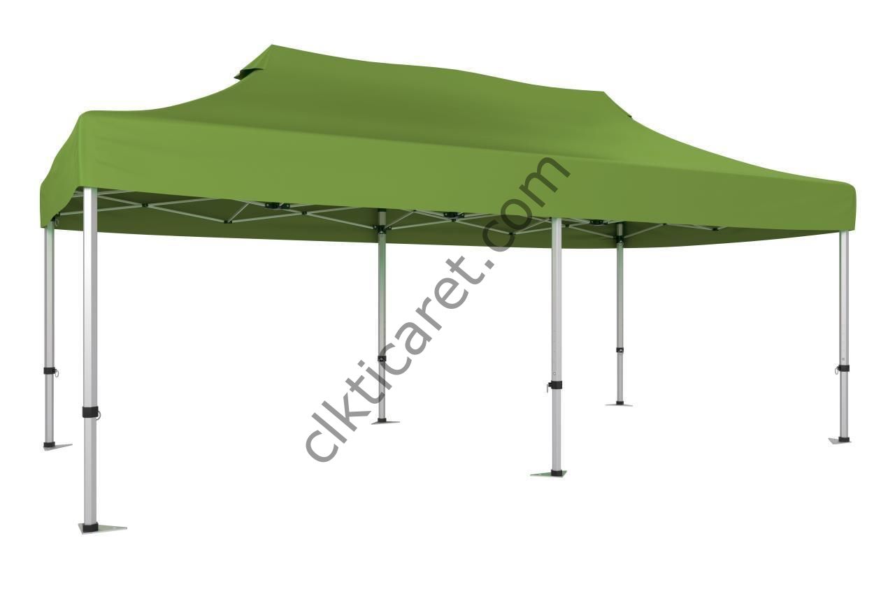 CLK 3x6 40 mm Katlanabilir Tente Gazebo Çadır Gazebo Çadır Haki Askeri Yeşil