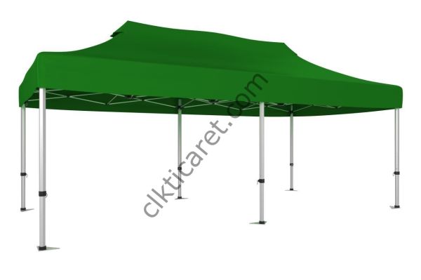 CLK 3x6 40 mm Katlanabilir Tente Gazebo Çadır Gazebo Çadır Benetton Yeşil