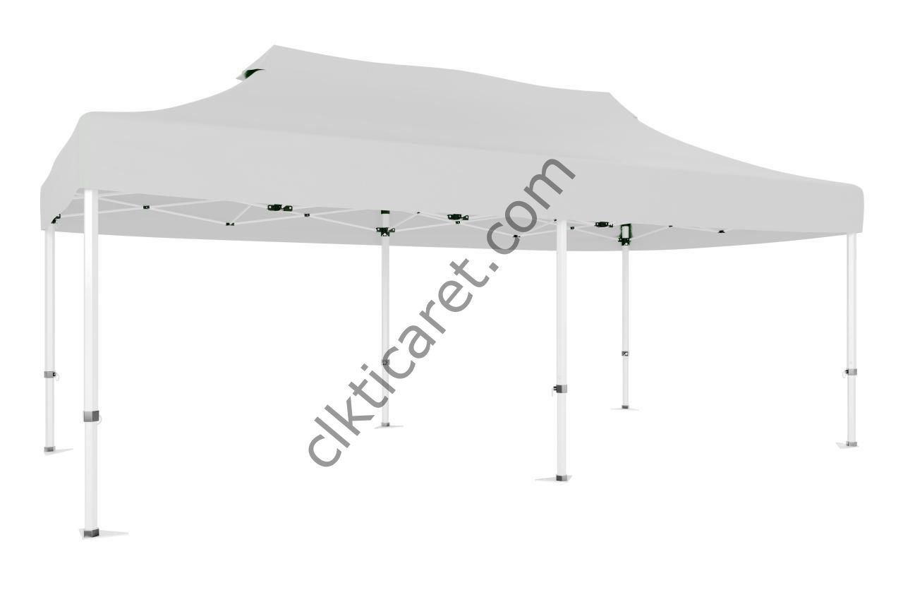 CLK 3x6 40 mm Katlanabilir Tente Gazebo Çadır Gazebo Çadır Beyaz