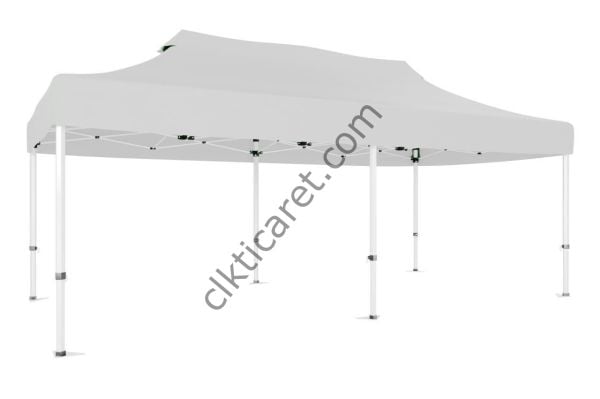 CLK 3x6 40 mm Katlanabilir Tente Gazebo Çadır Gazebo Çadır Beyaz