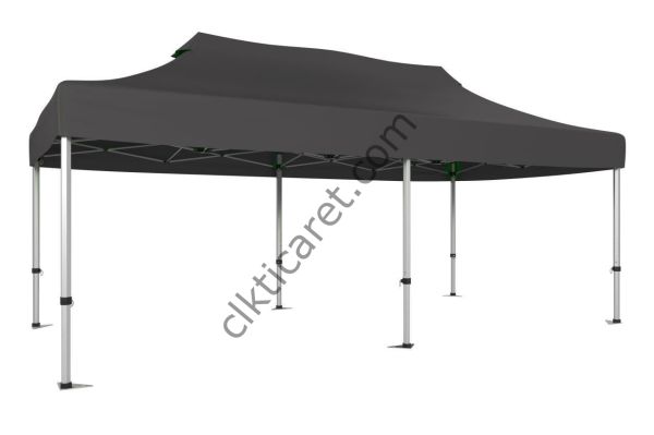 CLK 3x6 40 mm Katlanabilir Tente Gazebo Çadır Gazebo Çadır Gri