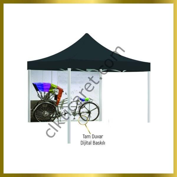 CLK 2x2 Baskılı Gazebo Çadır Portatif Tente Set