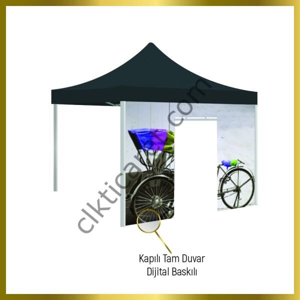 CLK 2x2 Baskılı Gazebo Çadır Portatif Tente Set