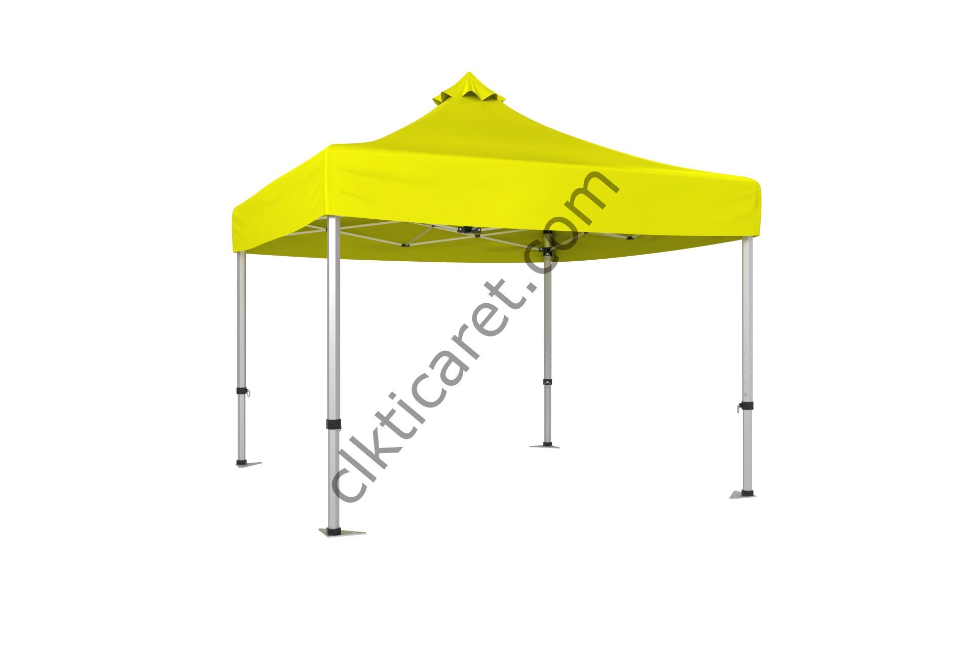 CLK 3x3 Katlanabilir Tente Gazebo Portatif Çadır 30mm Gazebo Çadır Sarı