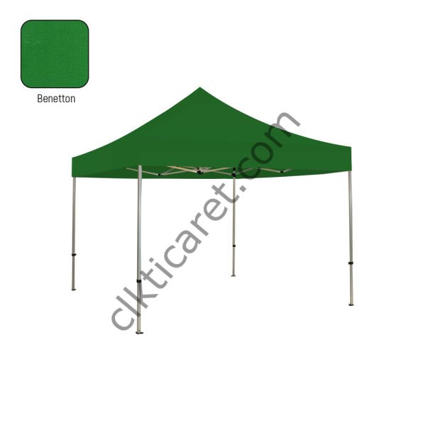 CLK 3x3 Katlanabilir Tente Gazebo Portatif Çadır 30mm Gazebo Çadır Haki Askeri Yeşil
