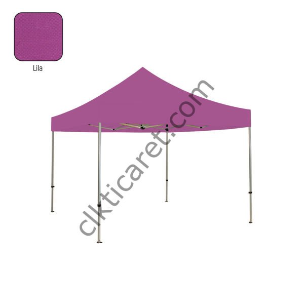 CLK 3x3 Katlanabilir Tente Gazebo Portatif Çadır 30mm Gazebo Çadır Lila