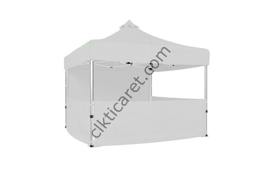 CLK 4x4 40 mm Katlanabilir Tente Gazebo Çadır Gazebo Çadır 1 Tam Duvar 3 Yarım Duvar Beyaz