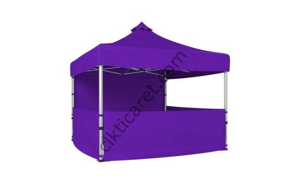 CLK 4x4 40 mm Katlanabilir Tente Gazebo Çadır Gazebo Çadır 1 Tam Duvar 3 Yarım Duvar Mor