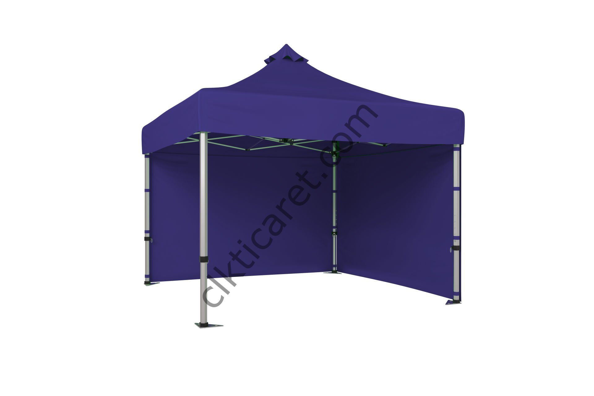 CLK 3x3 Katlanabilir Tente Gazebo Portatif Çadır 30 mm 2 Yan Kapalı Lacivert