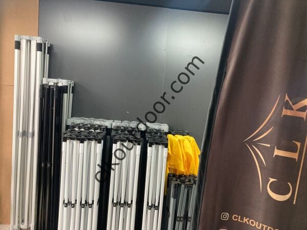CLK 4x6 40 mm Katlanabilir Tente Gazebo Çadır Gazebo Çadır Arkası Kapalı