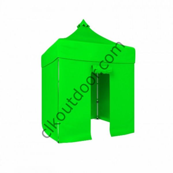 CLK 1,5x1,5 mt 40mm Alüminyum Katlanabilir Tente Gazebo Çadır 4 Yan Kapalı 1 Kapılı Çadır
