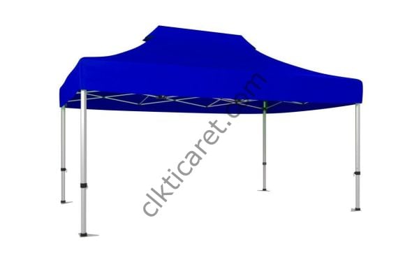 CLK 3x4,5 40 mm Katlanabilir Tente Gazebo Çadır Saks Mavi