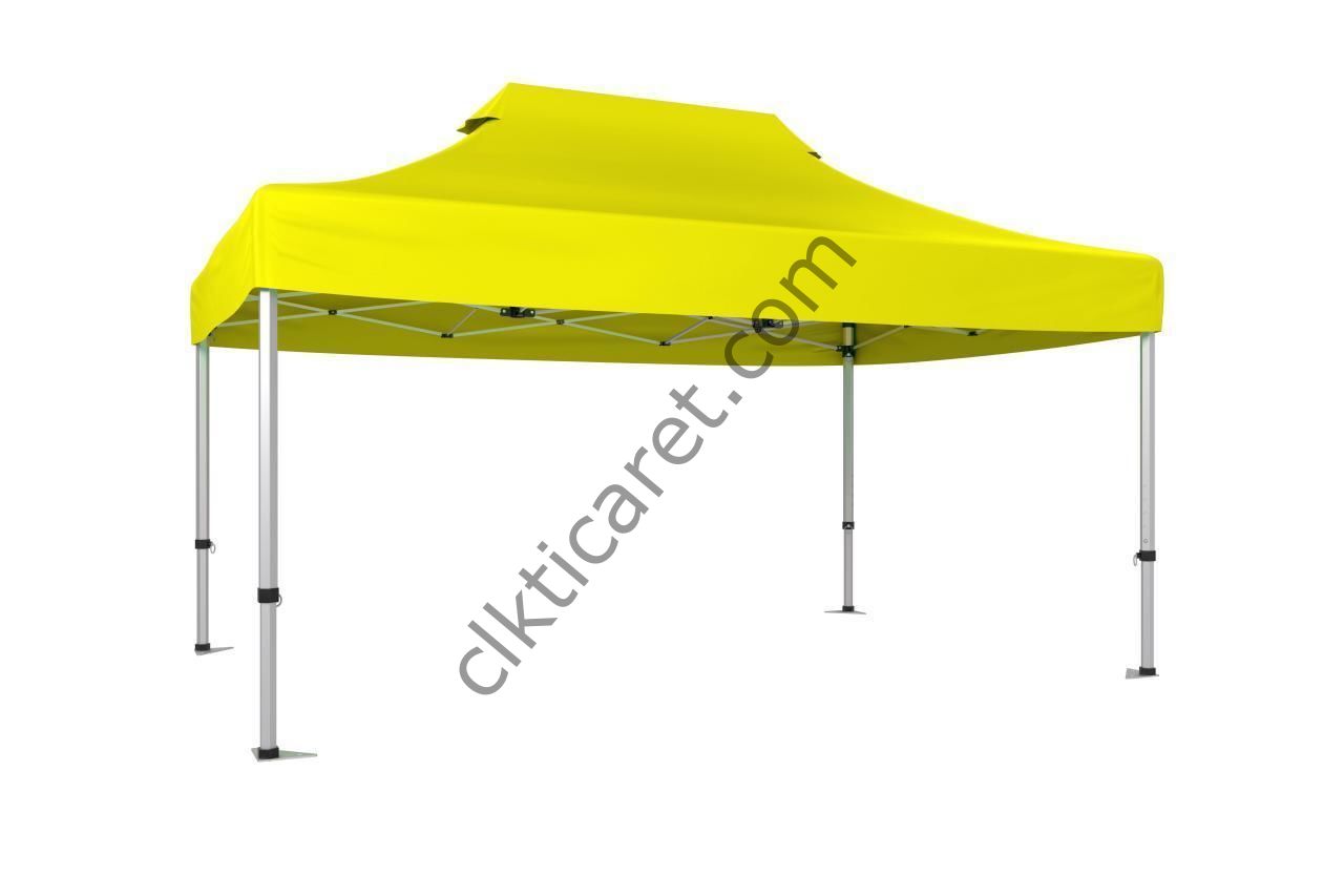 CLK 3x4,5 40 mm Katlanabilir Tente Gazebo Çadır Sarı