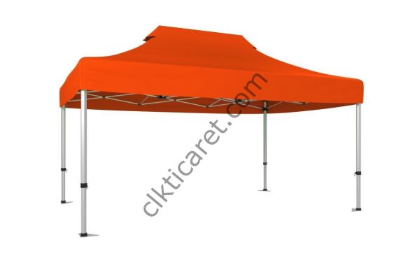 CLK 3x4,5 40 mm Katlanabilir Tente Gazebo Çadır Turuncu