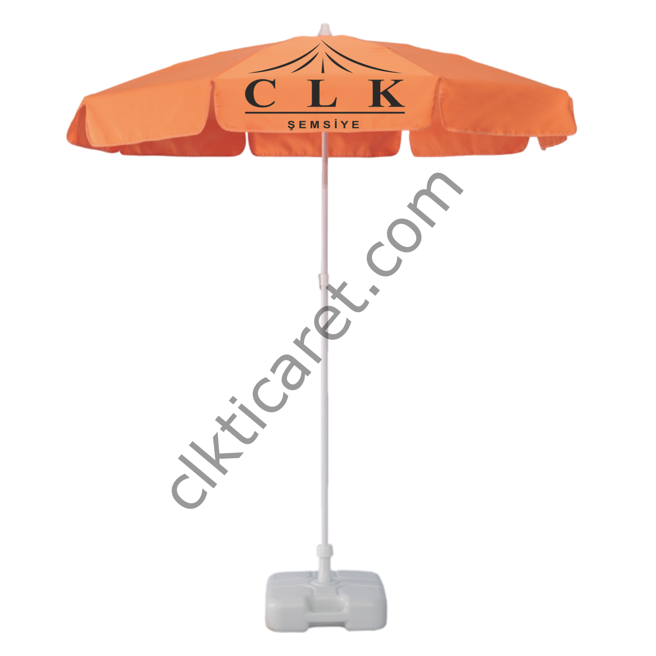 CLK Logo Baskılı Güneş Plaj Havuz Şemsiyeleri İmalatı Satışı