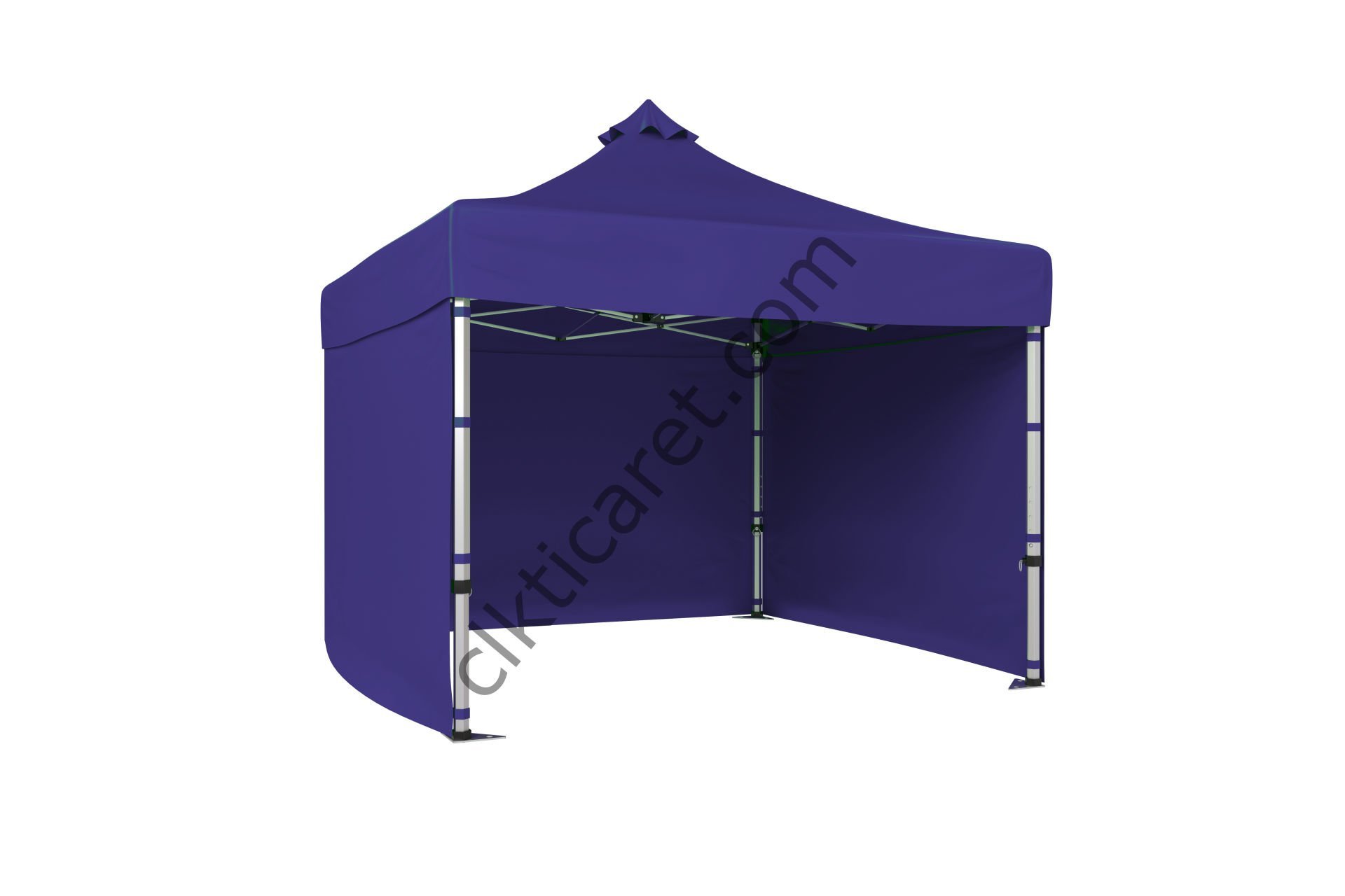 CLK 3x3 Katlanabilir Tente Gazebo Portatif Çadır 30 mm 3 Yan Kapalı Lacivert
