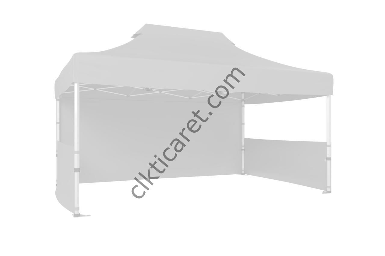 CLK 3x4,5 40 mm Katlanabilir Tente Gazebo Çadır Gazebo Çadır 1 Tam Duvar 2 Yarım Duvar Beyaz