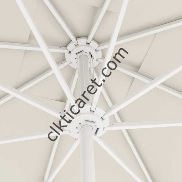 CLK 3x3 Metre Mega Q50 Şemsiye Bahçe Cafe Havuz Otel Restorant Şemsiyeleri Benetton