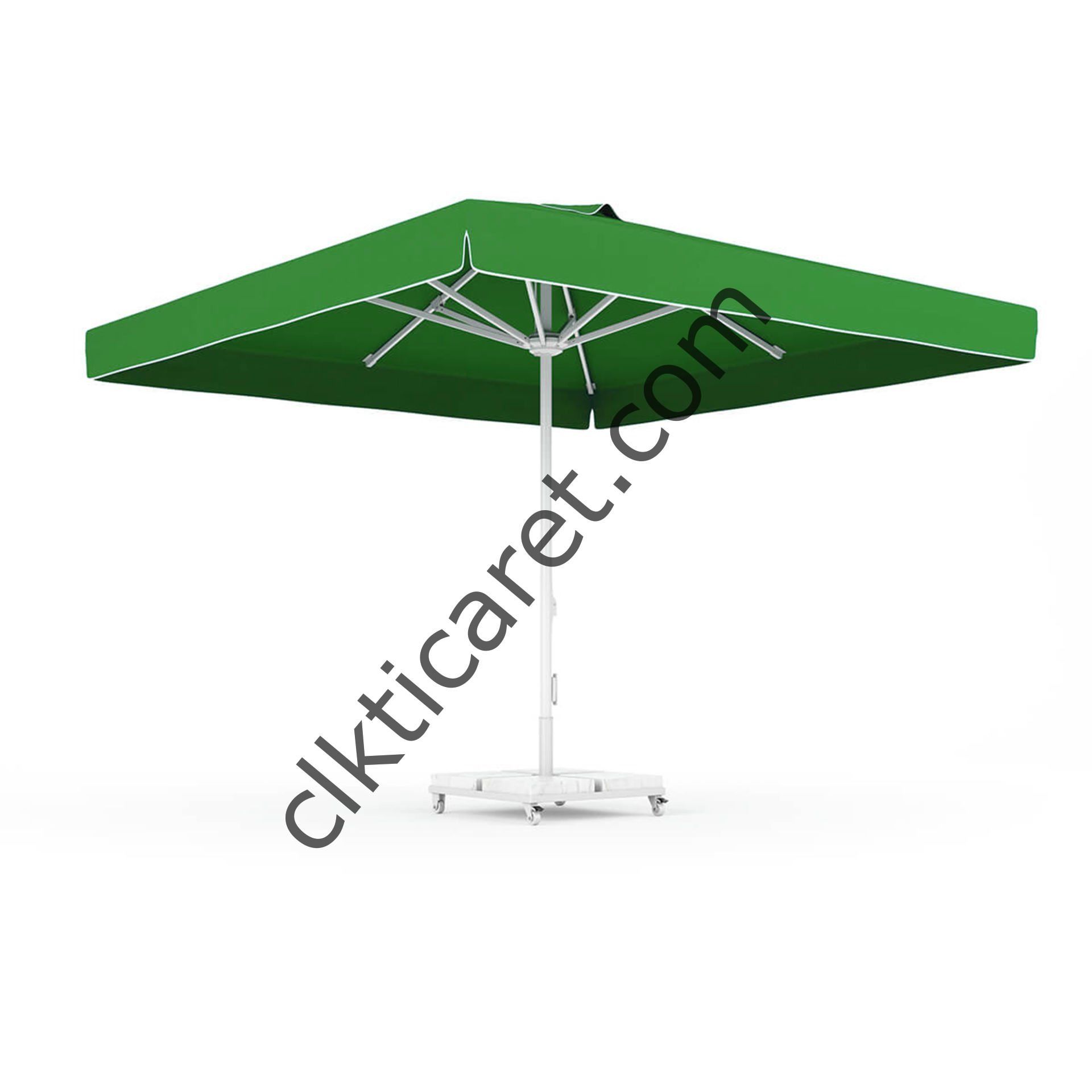 CLK 3x3 Metre Mega Q50 Şemsiye Bahçe Cafe Havuz Otel Restorant Şemsiyeleri Benetton