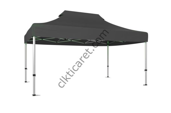 CLK 4x6 52mm Kalın Alüminyum Katlanabilir Tente Gazebo Çadır Gazebo Çadır Gri