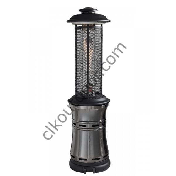 CLK Fener Soba Tüplü Dekoratif Bahçe Isıtıcı Gümüş Gri