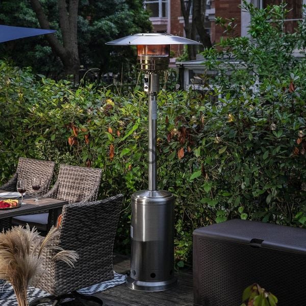 CLK Palmiye Tüplü Soba Mantar Şemsiye Tipi Paslanmaz Inox Bahçe Isıtıcı