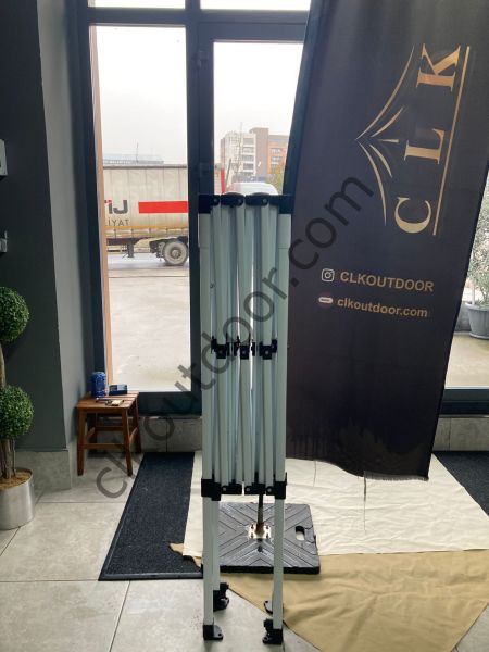 CLK 2x3 Katlanabilir Tente Gazebo Portatif Çadır 1 Tam Duvar 3 Yarım Duvar