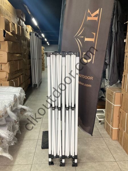 CLK 3x6 Katlanabilir Tente Gazebo Portatif Çadır 30 mm 3 Yan Duvarlı 2 Pencereli