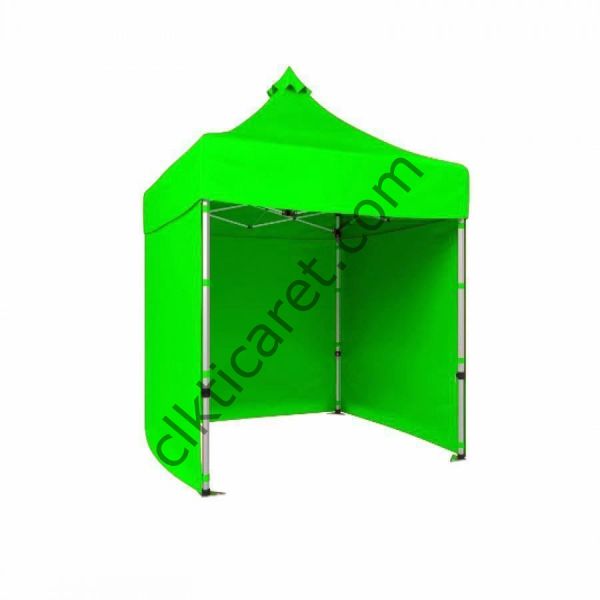 CLK 2x2 40mm Alüminyum Katlanabilir Tente Gazebo Çadır 3 Kenar Kapalı Açık Yeşil