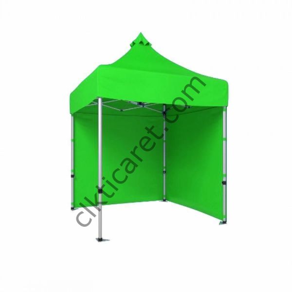 CLK 2x2 40mm Alüminyum Katlanabilir Tente Gazebo Çadır 2 Kenar Kapalı Açık Yeşil