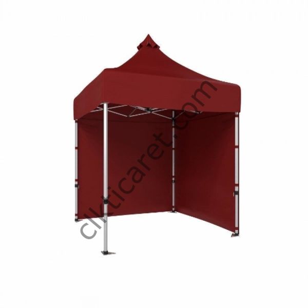 CLK 2x2 40mm Alüminyum Katlanabilir Tente Gazebo Çadır 2 Kenar Kapalı Bordo