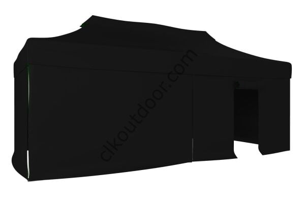 CLK 4x8 40 mm Katlanabilir Tente Gazebo Çadır Gazebo Çadır 3 Yan Kapalı 1 Kapılı