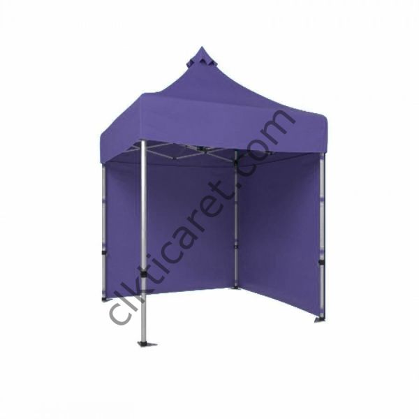 CLK 2x2 40mm Alüminyum Katlanabilir Tente Gazebo Çadır 2 Kenar Kapalı Lacivert