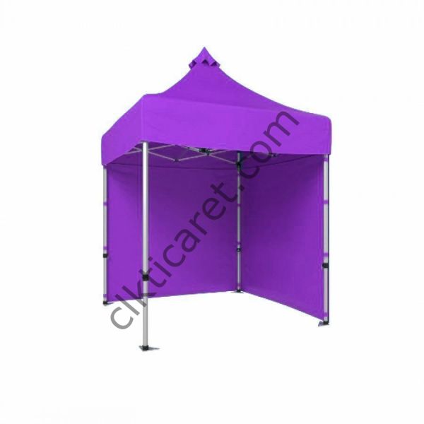 CLK 2x2 40mm Alüminyum Katlanabilir Tente Gazebo Çadır 2 Kenar Kapalı Lila