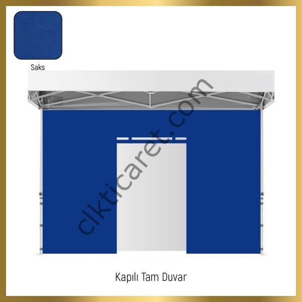 CLK 3x3 40 mm Katlanabilir Tente Gazebo Çadır Gazebo Çadır 2 Yan Pencereli 1 Yan Aksesuarsız 1 Yan Kapılı