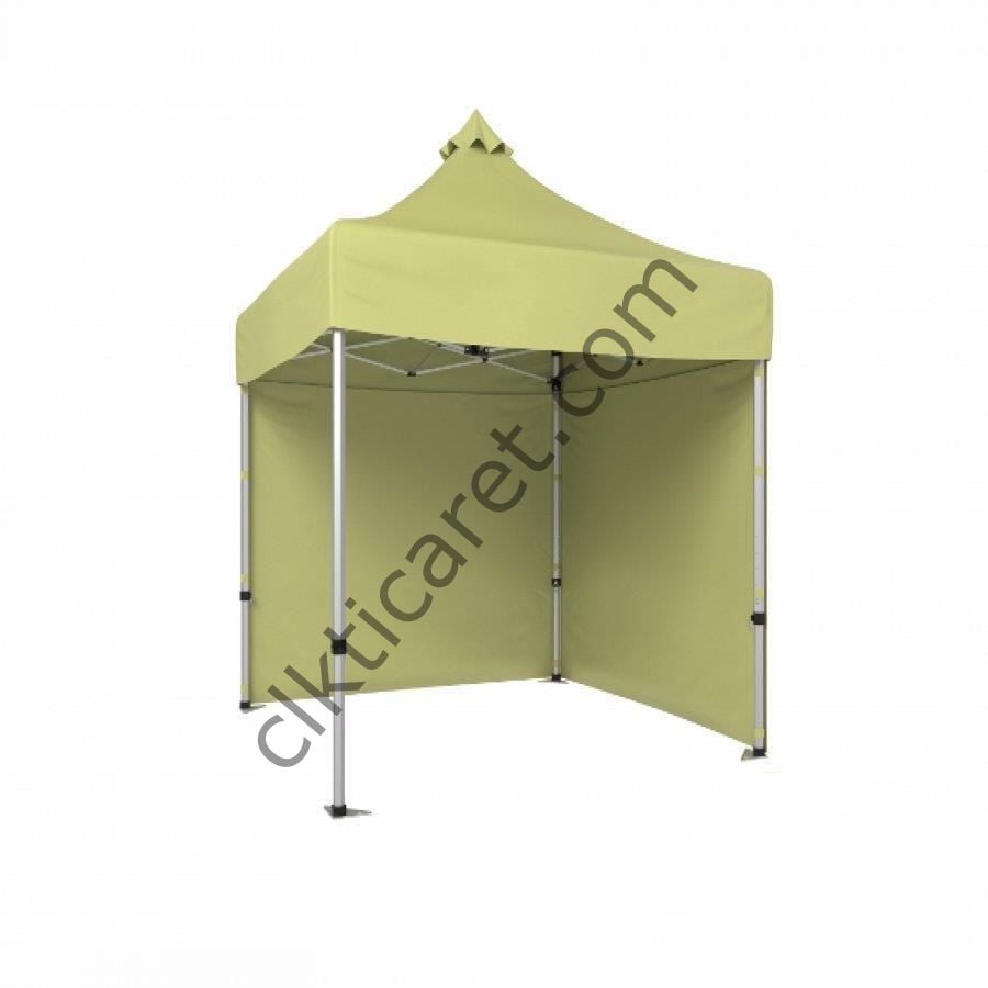 CLK 2x2 40mm Alüminyum Katlanabilir Tente Gazebo Çadır 2 Kenar Kapalı Krem