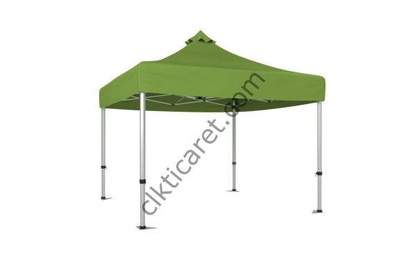 CLK 3x3 Katlanabilir Tente Gazebo Çadır 40mm Gazebo Çadır Haki Askeri Yeşil