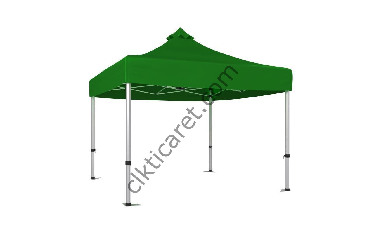 CLK 3x3 Katlanabilir Tente Gazebo Çadır 40mm Gazebo Çadır Benetton Yeşil