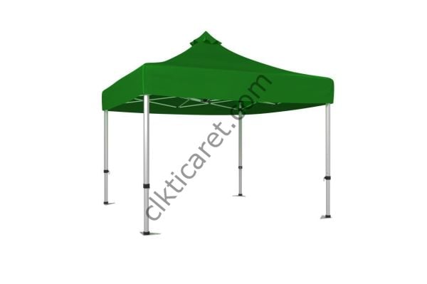 CLK 3x3 Katlanabilir Tente Gazebo Çadır 40mm Gazebo Çadır Benetton Yeşil